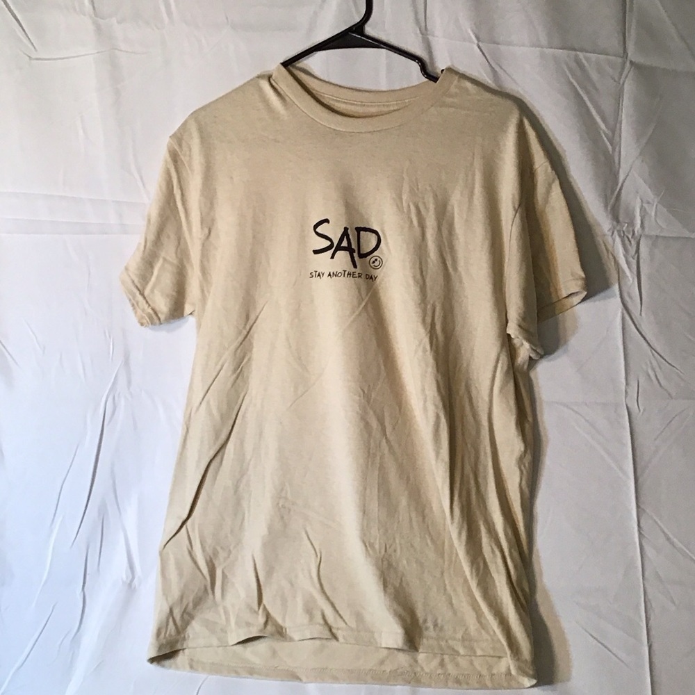 Beige Short Sleeve Men's Tee